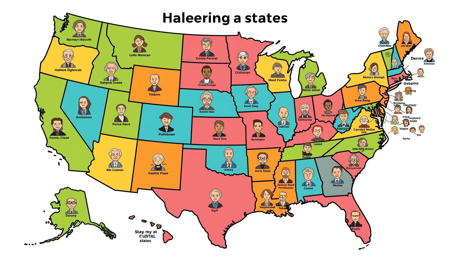 The Most Famous Person From Each US State Canva AI