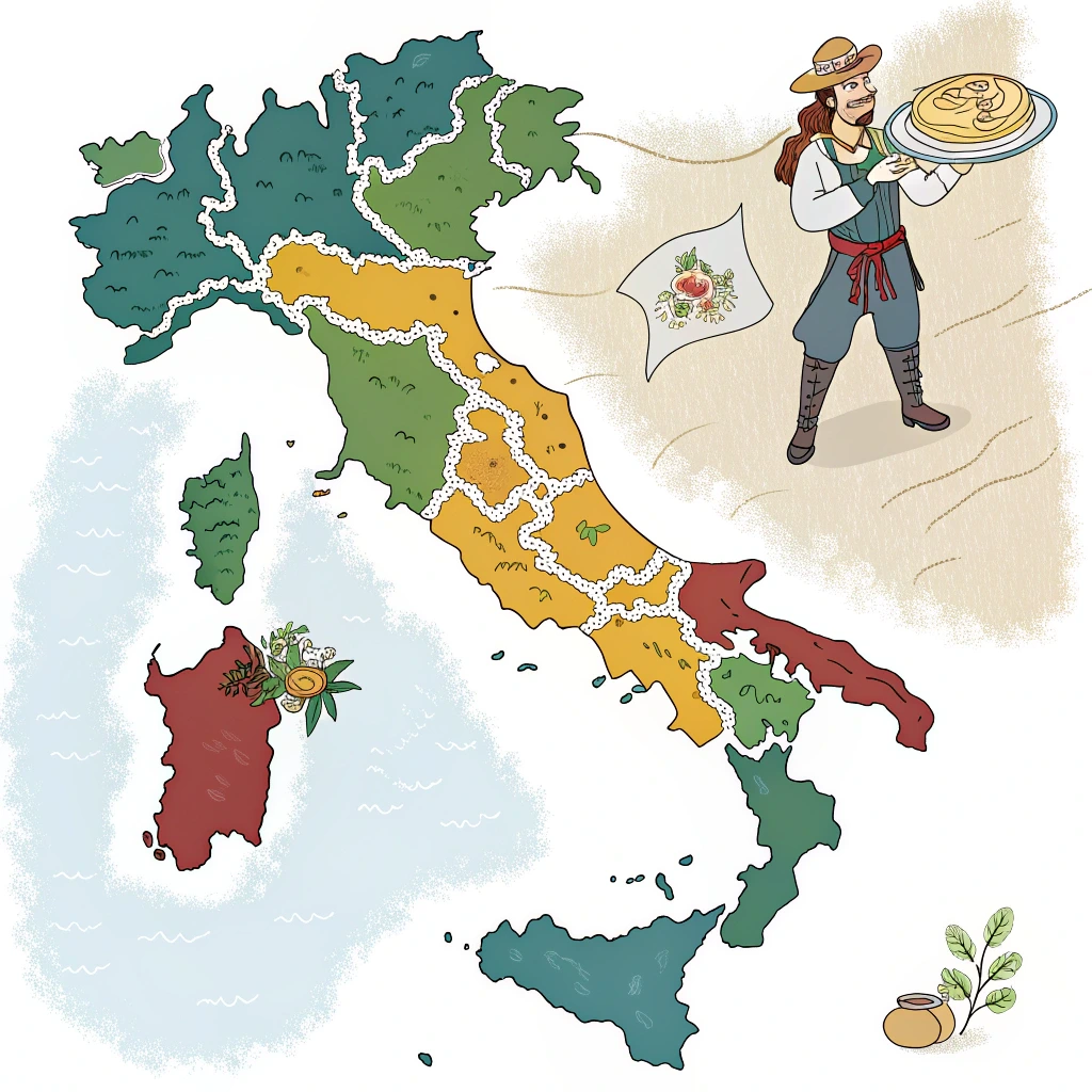 Recraft Italian Stereotypes Map