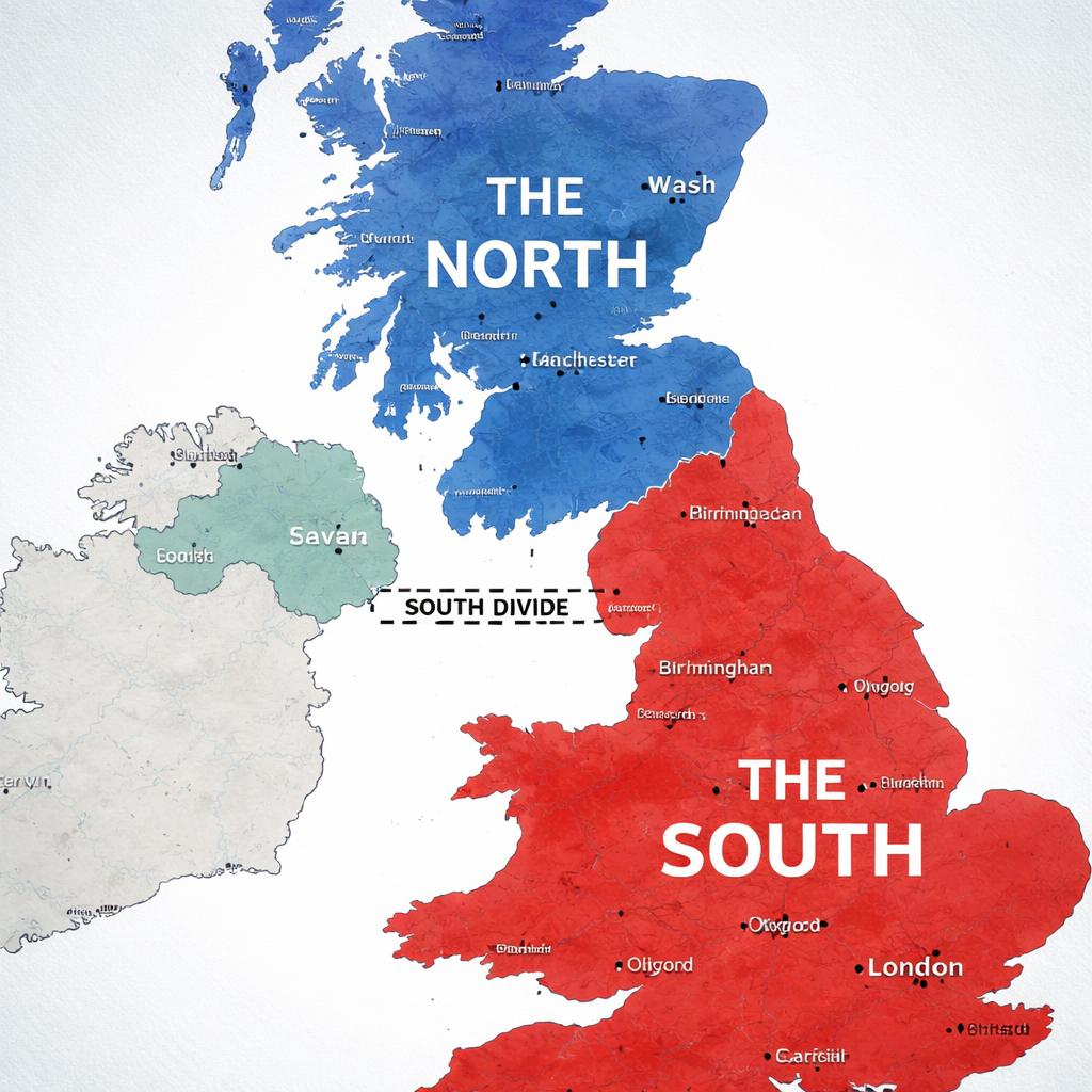 The UK North-South Divide As Mapped BY GPT Image 1.5
