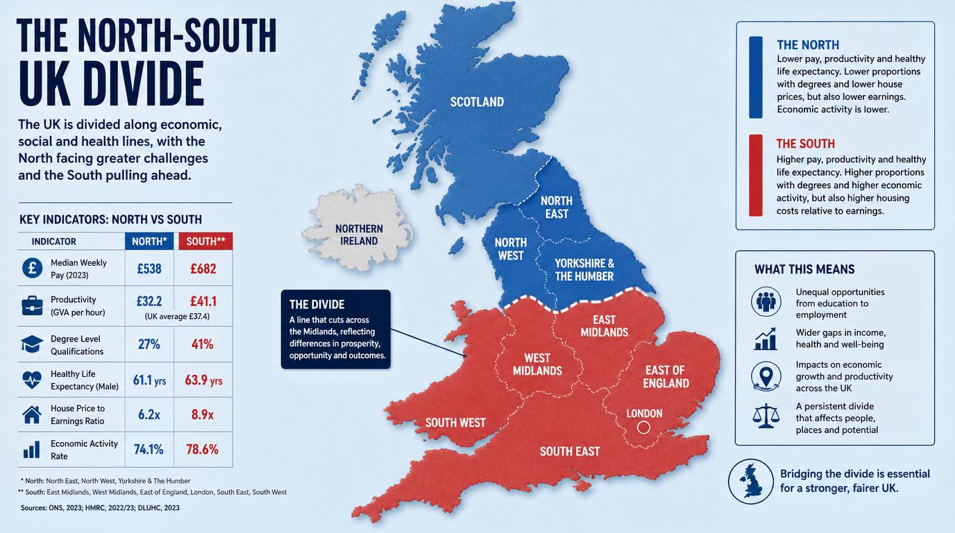 The UK North-South Divide As Mapped BY GPT Image 2