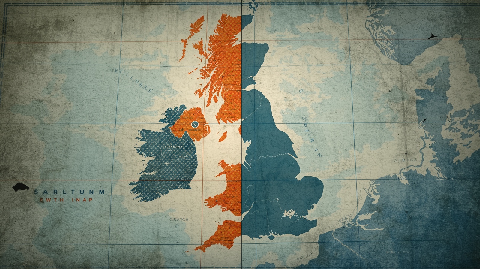 The UK North-South Divide As Mapped By Lucid Origin