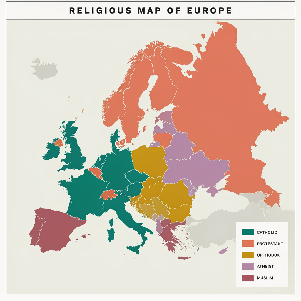 Europe's Religious Divisions According to P-Image-Ideogram 4