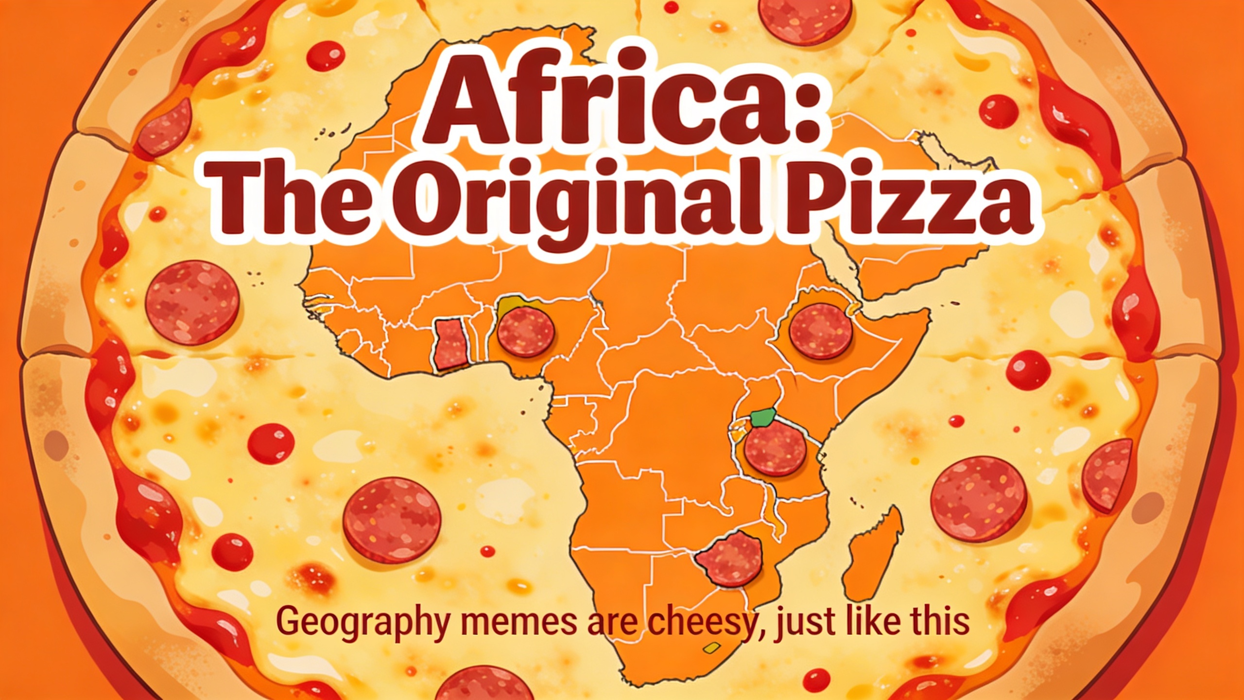 Create a map showing the funniest geography meme you know from Seedstream 3