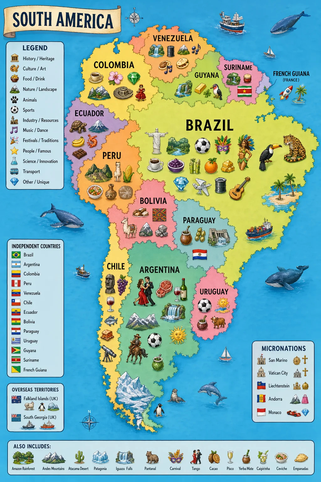 Emoji <ap of South America